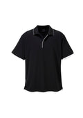 Mens Elite Short Sleeve Polo - Black/White ||SRC=https://cdn.fashionbizapps.nz/honeybee/images/P3200_bProduct_Black_White_01_aFXN9ci.jpg