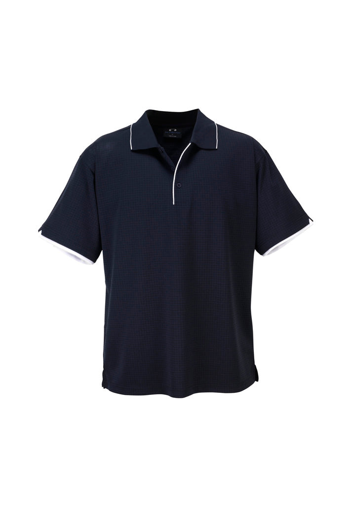 Mens Elite Short Sleeve Polo - Navy/White ||SRC=https://cdn.fashionbizapps.nz/honeybee/images/P3200_bProduct_Navy_White_01_uzLxWvE.jpg