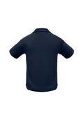 Mens Micro Waffle Short Sleeve Polo - Navy ||SRC=https://cdn.fashionbizapps.nz/honeybee/images/P3300_bProduct_Navy_02_IZ2uX8V.jpg