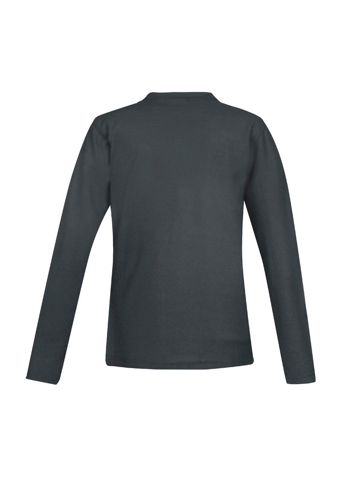 Womens Crew Long Sleeve Polo - Charcoal ||SRC=https://cdn.fashionbizapps.nz/honeybee/images/P400LL_bProduct_Charcoal_02_GoDNurV.jpg