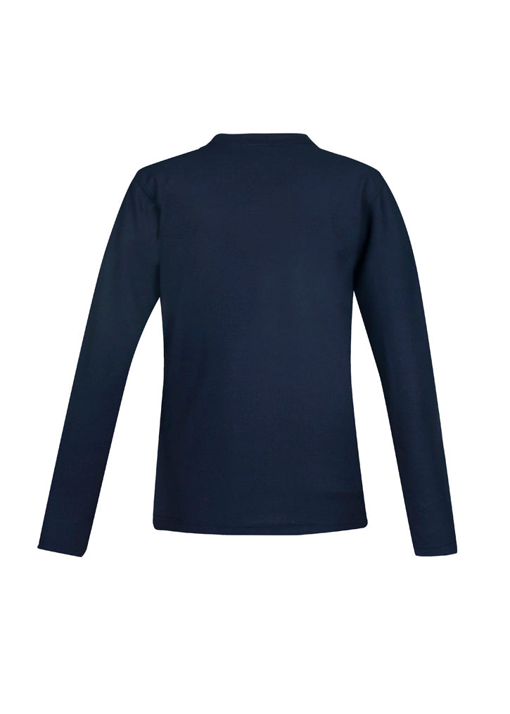 Womens Crew Long Sleeve Polo - Navy ||SRC=https://cdn.fashionbizapps.nz/honeybee/images/P400LL_bProduct_Navy_02_2BSQ681.jpg
