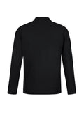 Mens Crew Long Sleeve Polo - Black ||SRC=https://cdn.fashionbizapps.nz/honeybee/images/P400ML_bProduct_Black_02_XQZlluT.jpg