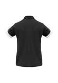 Womens Talon Short Sleeve Polo - Black/White ||SRC=https://cdn.fashionbizapps.nz/honeybee/images/P401LS_bProduct_Black_White_02_GuAnK7H.jpg