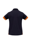 Womens Talon Short Sleeve Polo - Navy/Orange ||SRC=https://cdn.fashionbizapps.nz/honeybee/images/P401LS_bProduct_Navy_Orange_02_W9AnZS3.jpg