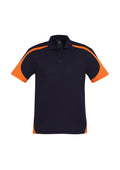Mens Talon Short Sleeve Polo - Navy/Orange ||SRC=https://cdn.fashionbizapps.nz/honeybee/images/P401MS_bProduct_Navy_Orange_01_4WWKYoC.jpg