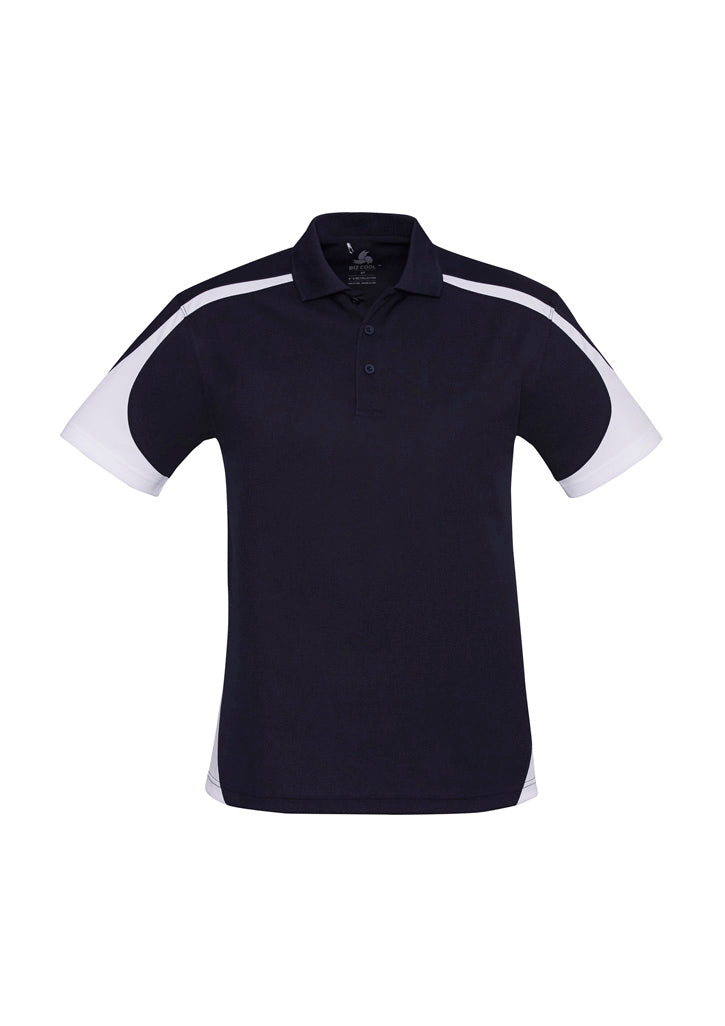 Mens Talon Short Sleeve Polo - Navy/White ||SRC=https://cdn.fashionbizapps.nz/honeybee/images/P401MS_bProduct_Navy_White_01_AJqxEXJ.jpg