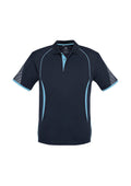 Kids Razor Short Sleeve Polo - Navy/Sky ||SRC=https://cdn.fashionbizapps.nz/honeybee/images/P405KS_bProduct_Navy_Sky_01_yINFksv.jpg