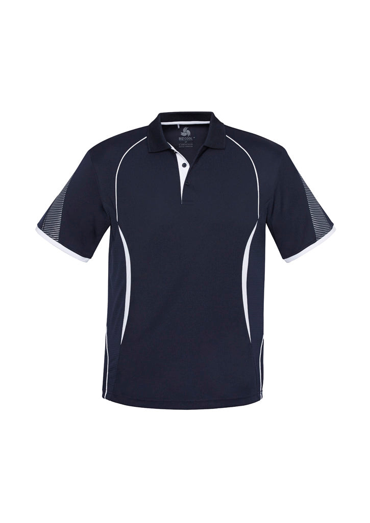 Kids Razor Short Sleeve Polo - Navy/White ||SRC=https://cdn.fashionbizapps.nz/honeybee/images/P405KS_bProduct_Navy_White_01_RlFsuzH.jpg