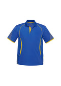 Kids Razor Short Sleeve Polo - Royal/Gold ||SRC=https://cdn.fashionbizapps.nz/honeybee/images/P405KS_bProduct_Royal_Gold_01_igezPqj.jpg