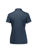 Womens Orbit Short Sleeve Polo - Navy ||SRC=https://cdn.fashionbizapps.nz/honeybee/images/P410LS_Product_Navy_02.jpg