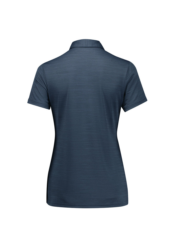 Womens Orbit Short Sleeve Polo - Navy ||SRC=https://cdn.fashionbizapps.nz/honeybee/images/P410LS_Product_Navy_02.jpg