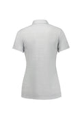Womens Orbit Short Sleeve Polo - Silver ||SRC=https://cdn.fashionbizapps.nz/honeybee/images/P410LS_Product_Silver_02.jpg