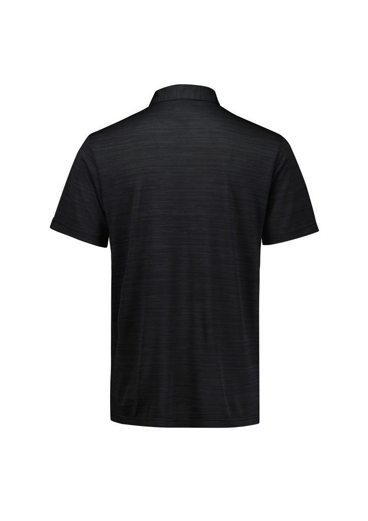 Mens Orbit Short Sleeve Polo - Black ||SRC=https://cdn.fashionbizapps.nz/honeybee/images/P410MS_Product_Black_02.jpg