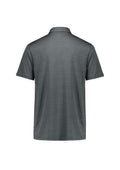 Mens Orbit Short Sleeve Polo - Dark Grey Carbon ||SRC=https://cdn.fashionbizapps.nz/honeybee/images/P410MS_Product_DarkGrey_02.jpg
