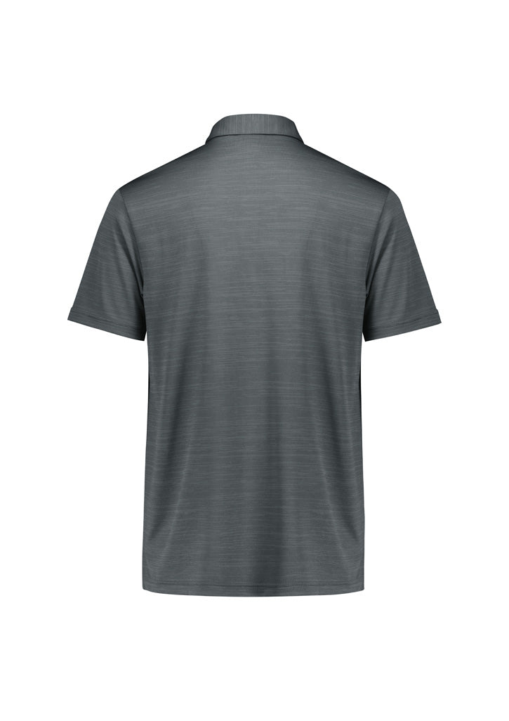 Mens Orbit Short Sleeve Polo - Dark Grey Carbon ||SRC=https://cdn.fashionbizapps.nz/honeybee/images/P410MS_Product_DarkGrey_02.jpg