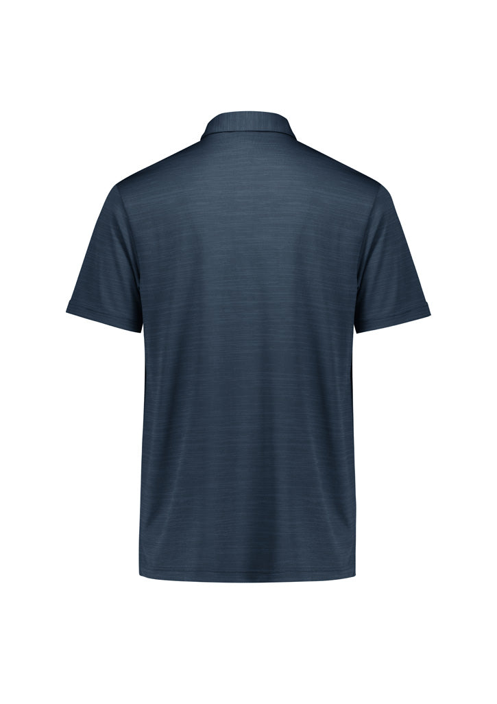 Mens Orbit Short Sleeve Polo - Navy ||SRC=https://cdn.fashionbizapps.nz/honeybee/images/P410MS_Product_Navy_02.jpg