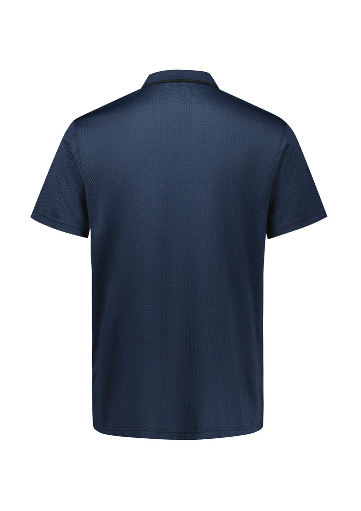 Mens Echo Short Sleeve Polo - Carbon Blue ||SRC=https://cdn.fashionbizapps.nz/honeybee/images/P412MS_Product_CarbonBlue_02.jpg