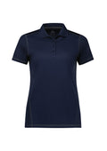 Womens Dart Short Sleeve Polo - Navy/Navy ||SRC=https://cdn.fashionbizapps.nz/honeybee/images/P419LS_Product_Navy_Navy_01.jpg