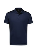 Mens Dart Short Sleeve Polo - Navy/Navy ||SRC=https://cdn.fashionbizapps.nz/honeybee/images/P419MS_Product_Navy_Navy_01.jpg