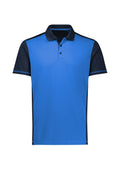 Mens Dart Short Sleeve Polo - Navy/Royal ||SRC=https://cdn.fashionbizapps.nz/honeybee/images/P419MS_Product_Navy_Royal_01.jpg
