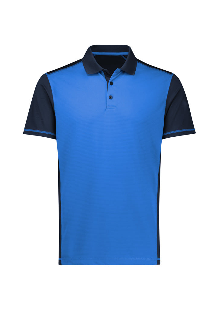 Mens Dart Short Sleeve Polo - Navy/Royal ||SRC=https://cdn.fashionbizapps.nz/honeybee/images/P419MS_Product_Navy_Royal_01.jpg