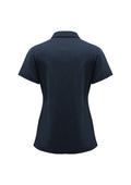 Womens Lotus Short Sleeve Polo - Navy ||SRC=https://cdn.fashionbizapps.nz/honeybee/images/P515LS_Product_Navy_02_oqn8Enh.jpg