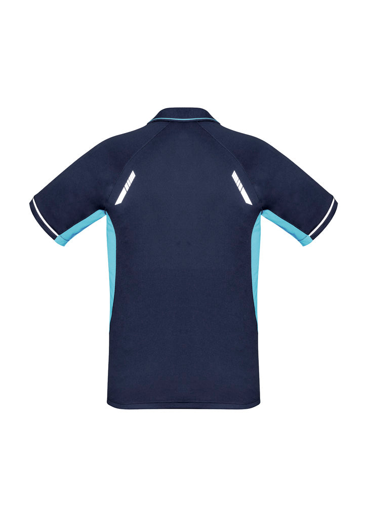 Kids Renegade Short Sleeve Polo - Navy/Sky/Silver ||SRC=https://cdn.fashionbizapps.nz/honeybee/images/P700KS_bProduct_Navy_Sky_Silver_02_UAhX5i3.jpg