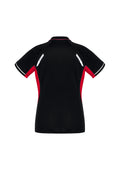 Womens Renegade Short Sleeve Polo - Black/Red/Silver ||SRC=https://cdn.fashionbizapps.nz/honeybee/images/P700LS_bProduct_Black_Red_Silver_02_PPVI5MY.jpg