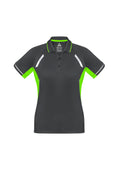 Womens Renegade Short Sleeve Polo - Grey/Fluoro Lime/Silver ||SRC=https://cdn.fashionbizapps.nz/honeybee/images/P700LS_bProduct_Grey_FluoroLime_Silver_01_Ysf7Yak.jpg