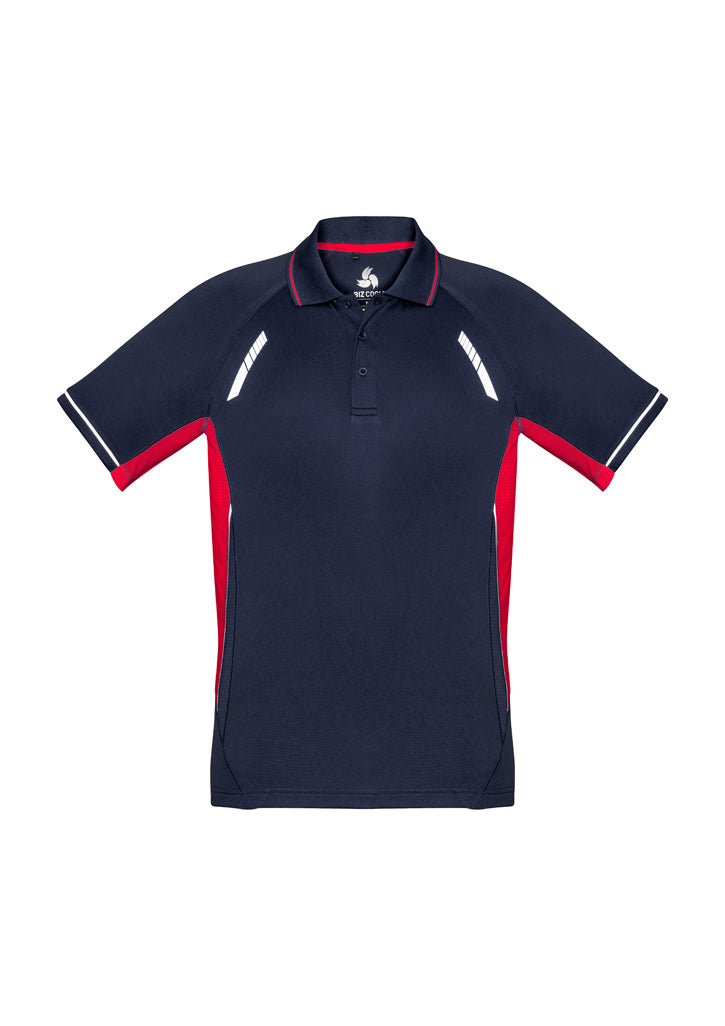 Mens Renegade Short Sleeve Polo - Navy/Red/Silver ||SRC=https://cdn.fashionbizapps.nz/honeybee/images/P700MS_bProduct_Navy_Red_Silver_01_9nVm1YX.jpg