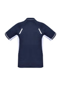 Mens Renegade Short Sleeve Polo - Navy/White/Silver ||SRC=https://cdn.fashionbizapps.nz/honeybee/images/P700MS_bProduct_Navy_White_Silver_02_QPCcrbV.jpg