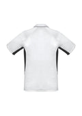 Mens Renegade Short Sleeve Polo - White/Black/Silver ||SRC=https://cdn.fashionbizapps.nz/honeybee/images/P700MS_bProduct_White_Black_Silver_02_KE0XGPq.jpg