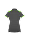 Womens Rival Short Sleeve Polo - Grey/Fluoro Lime ||SRC=https://cdn.fashionbizapps.nz/honeybee/images/P705LS_bProduct_Grey_FluoroLime_02_E3AQwpA.jpg