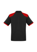 Mens Rival Short Sleeve Polo - Black/Red ||SRC=https://cdn.fashionbizapps.nz/honeybee/images/P705MS_bProduct_Black_Red_02_GzixoNF.jpg