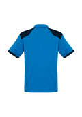 Mens Rival Short Sleeve Polo - Cyan/Navy ||SRC=https://cdn.fashionbizapps.nz/honeybee/images/P705MS_bProduct_Cyan_Navy_02_ZJ1mj9n.jpg