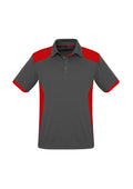 Mens Rival Short Sleeve Polo - Grey/Red ||SRC=https://cdn.fashionbizapps.nz/honeybee/images/P705MS_bProduct_Grey_Red_01_RnBCbvj.jpg