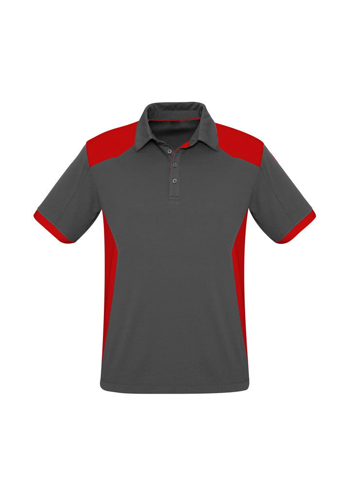 Mens Rival Short Sleeve Polo - Grey/Red ||SRC=https://cdn.fashionbizapps.nz/honeybee/images/P705MS_bProduct_Grey_Red_01_RnBCbvj.jpg