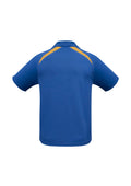 Kids Splice Short Sleeve Polo - Royal/Gold ||SRC=https://cdn.fashionbizapps.nz/honeybee/images/P7700B_bProduct_Royal_Gold_02_mYoMHld.jpg