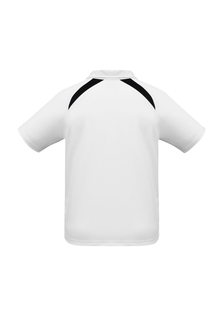 Kids Splice Short Sleeve Polo - White/Navy ||SRC=https://cdn.fashionbizapps.nz/honeybee/images/P7700B_bProduct_White_Navy_02_6HoDNlx.jpg