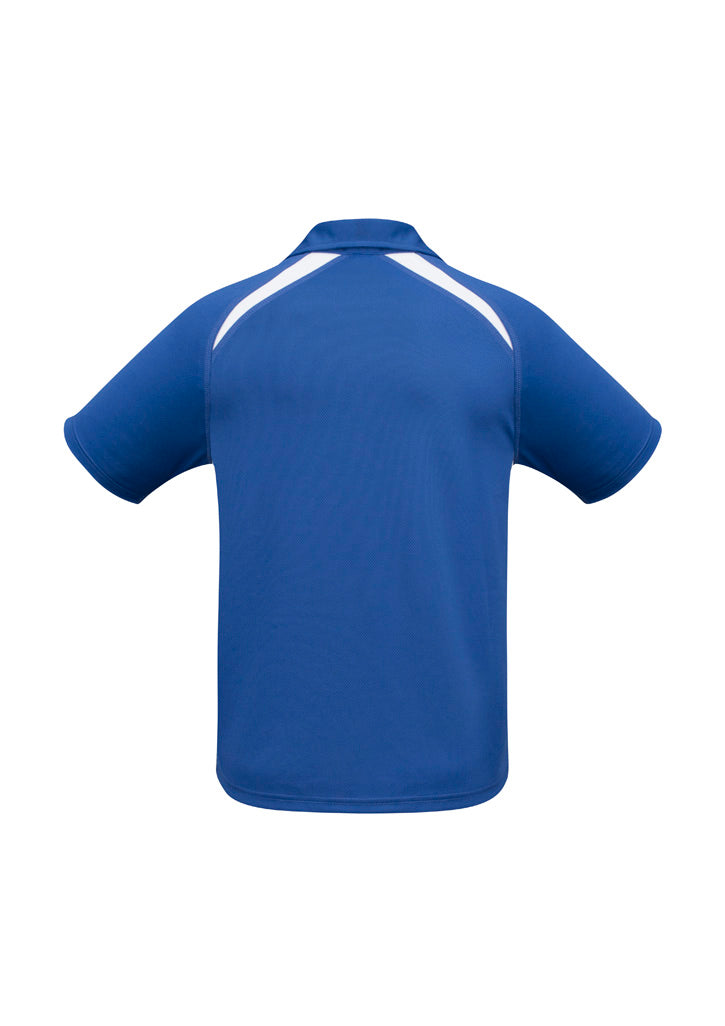 Mens Splice Short Sleeve Polo - Royal/White ||SRC=https://cdn.fashionbizapps.nz/honeybee/images/P7700_bProduct_Royal_White_02_h8WeP5t.jpg