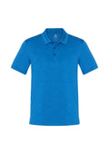 Mens Aero Short Sleeve Polo - Cyan ||SRC=https://cdn.fashionbizapps.nz/honeybee/images/P815MS_Product_Cyan_01_BoY2kjQ.jpg