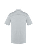 Mens Aero Short Sleeve Polo - Silver ||SRC=https://cdn.fashionbizapps.nz/honeybee/images/P815MS_Product_Silver_02_3efCdq2.jpg