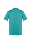 Mens Aero Short Sleeve Polo - Teal ||SRC=https://cdn.fashionbizapps.nz/honeybee/images/P815MS_Product_Teal_02.jpg