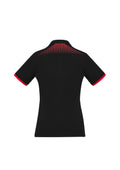 Womens Galaxy Short Sleeve Polo - Black/Red ||SRC=https://cdn.fashionbizapps.nz/honeybee/images/P900LS_bProduct_Black_Red_02_aP35Vwo.jpg