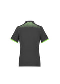 Womens Galaxy Short Sleeve Polo - Grey/Fluoro Lime ||SRC=https://cdn.fashionbizapps.nz/honeybee/images/P900LS_bProduct_Grey_FluoroLime_02_EJUPLHN.jpg