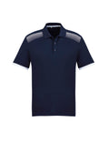 Mens Galaxy Short Sleeve Polo - Navy/White ||SRC=https://cdn.fashionbizapps.nz/honeybee/images/P900MS_bProduct_Navy_White_01_wXtenLN.jpg