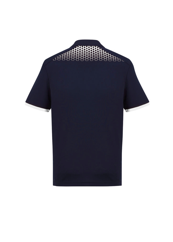 Mens Galaxy Short Sleeve Polo - Navy/White ||SRC=https://cdn.fashionbizapps.nz/honeybee/images/P900MS_bProduct_Navy_White_02_FuMp5nM.jpg