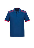 Mens Galaxy Short Sleeve Polo - Steel Blue/Magenta ||SRC=https://cdn.fashionbizapps.nz/honeybee/images/P900MS_bProduct_SteelBlue_Magenta_01_x4ryOPw.jpg