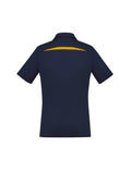 Womens Sonar Short Sleeve Polo - Navy/Gold ||SRC=https://cdn.fashionbizapps.nz/honeybee/images/P901LS_bProduct_Navy_Gold_02_MZaXOyV.jpg
