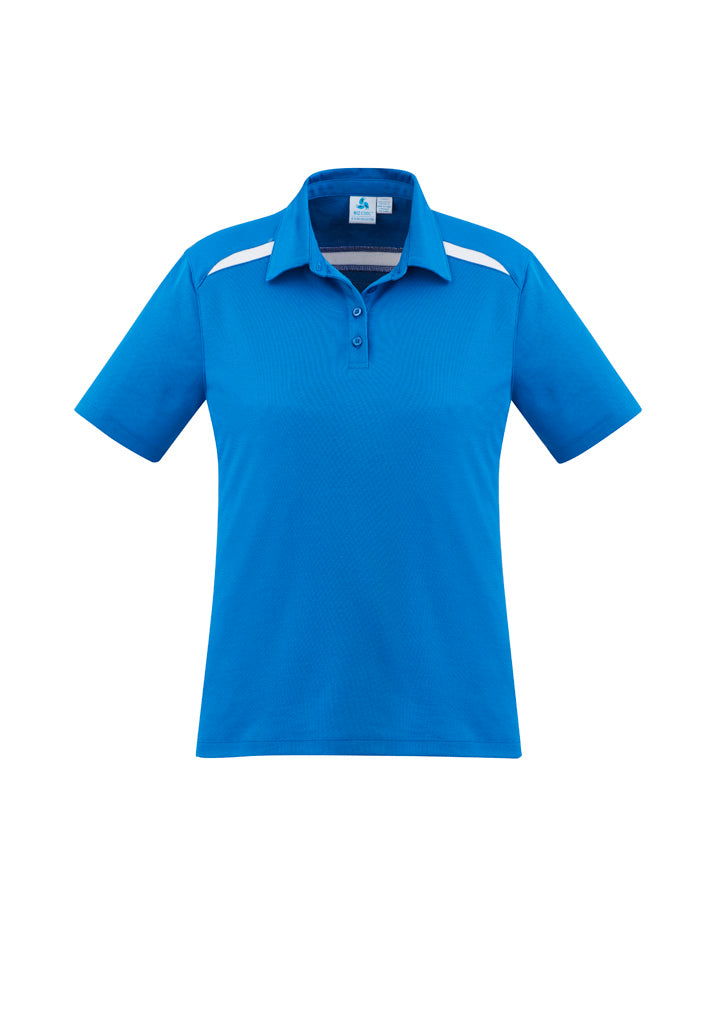 Womens Sonar Short Sleeve Polo - Royal/White ||SRC=https://cdn.fashionbizapps.nz/honeybee/images/P901LS_bProduct_Royal_White_01_QZR8FKr.jpg